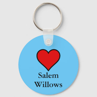 I Love Salem Willows Key Ring