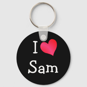 I Love Sam Key Ring