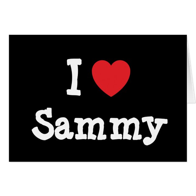I love Sammy heart T-Shirt (Front Horizontal)