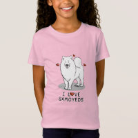 I Love Samoyeds  - dog cute hearts Sammie