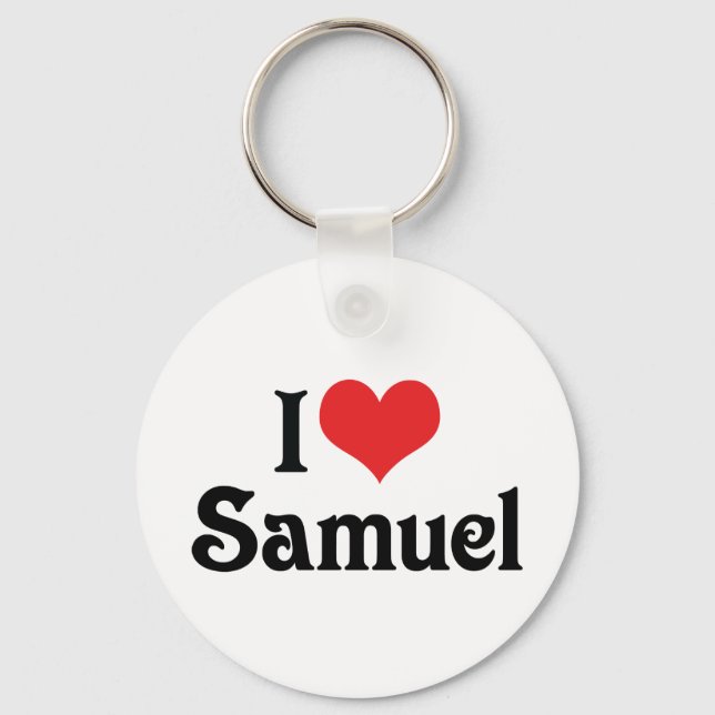 I Love Samuel Key Ring (Front)