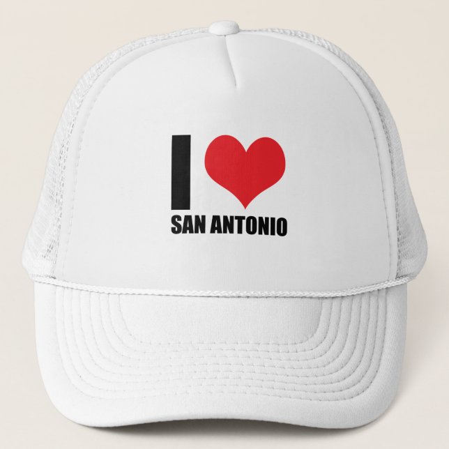 I love San Antonio Trucker Hat (Front)
