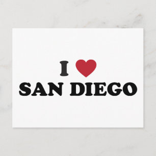 I Love San Diego California Postcard