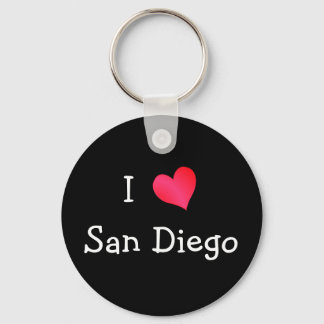 I Love San Diego Key Ring