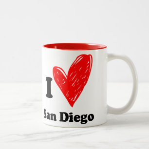 I love San Diego Two-Tone Coffee Mug