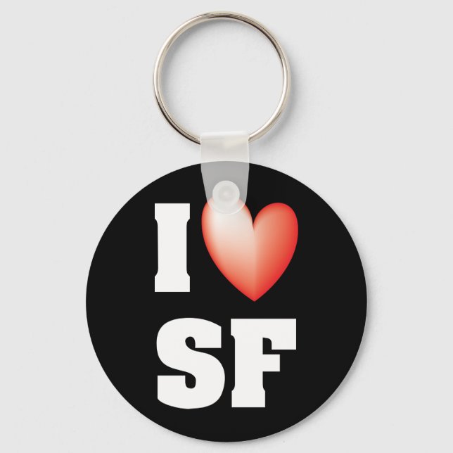 I Love San Francisco Key Ring (Front)