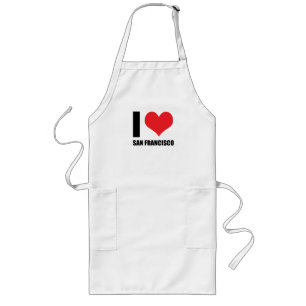I love San Francisco  Long Apron