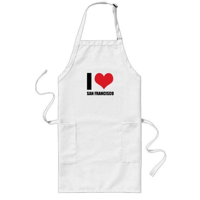 I love San Francisco  Long Apron (Front)