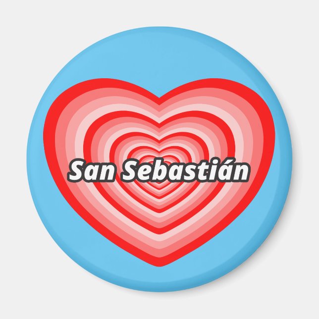 I love San Sebastian Magnet (Front)