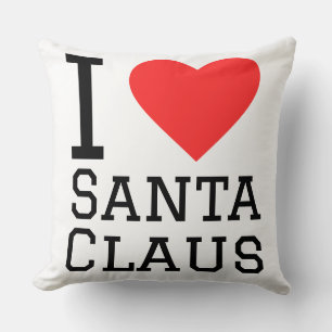 I love Santa Claus Sticker Cushion