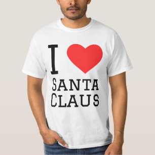 I love Santa Claus Sticker T-Shirt