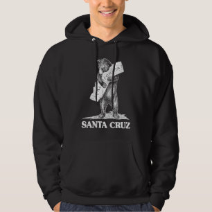 I Love Santa Cruz California Bear Hugging Califor Hoodie