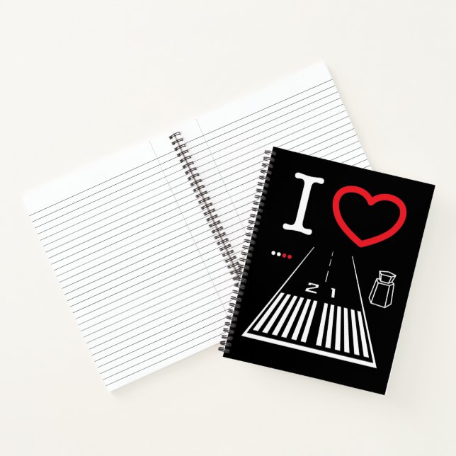 I love Santa Monica Airport Runway 21 / 3 Notebook (Inside)
