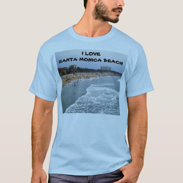 I LOVE SANTA MONICA BEACH tee (Front)
