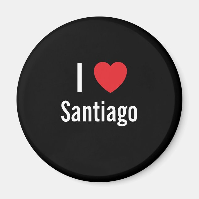 I love Santiago Magnet (Front)