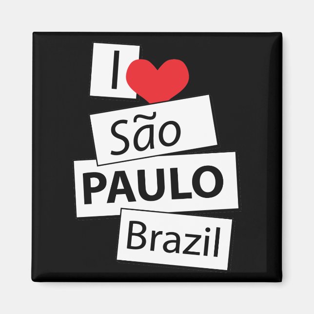 I Love Sao Paulo Brazil Magnet (Front)