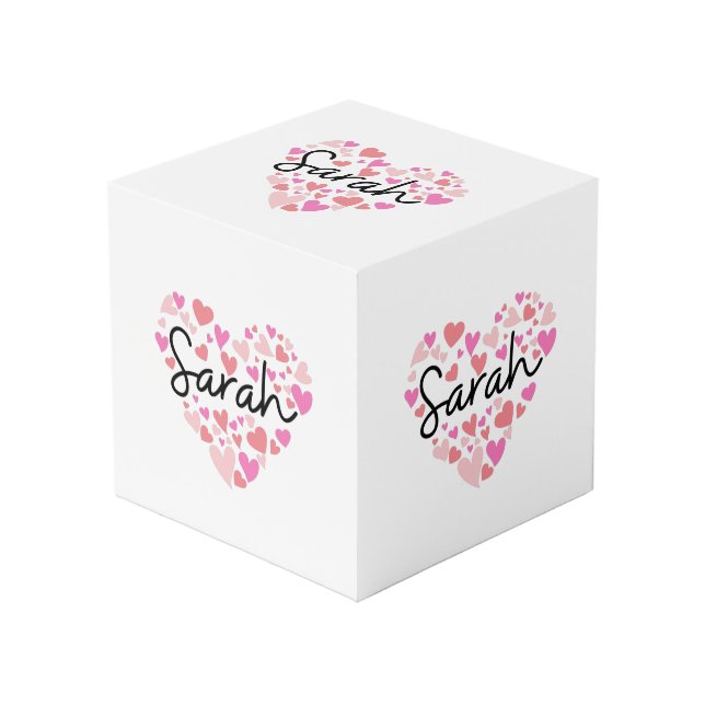 I love Sarah Cube (Front Angled)