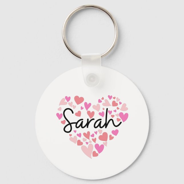 I love Sarah Key Ring (Front)