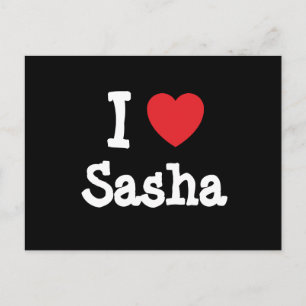 I love Sasha heart T-Shirt Postcard