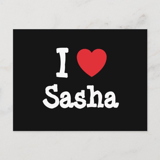 I love Sasha heart T-Shirt Postcard (Front)