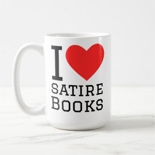 I love satire books coffee mug