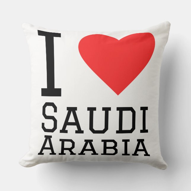 I love Saudi Arabia  Cushion (Front)