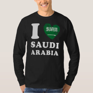 I Love Saudi Arabia  Heart Flag Saudi Arabia T-Shirt