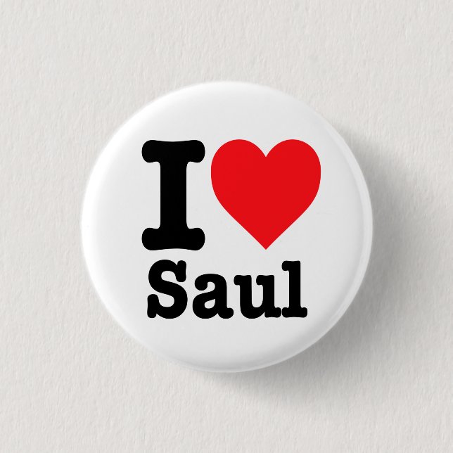 "I love Saul" 3 Cm Round Badge (Front)