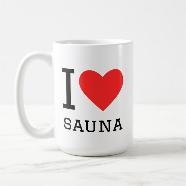I love sauna coffee mug (Left)