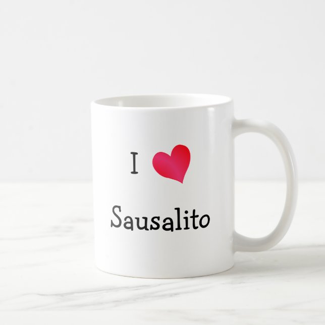 I Love Sausalito Coffee Mug (Right)