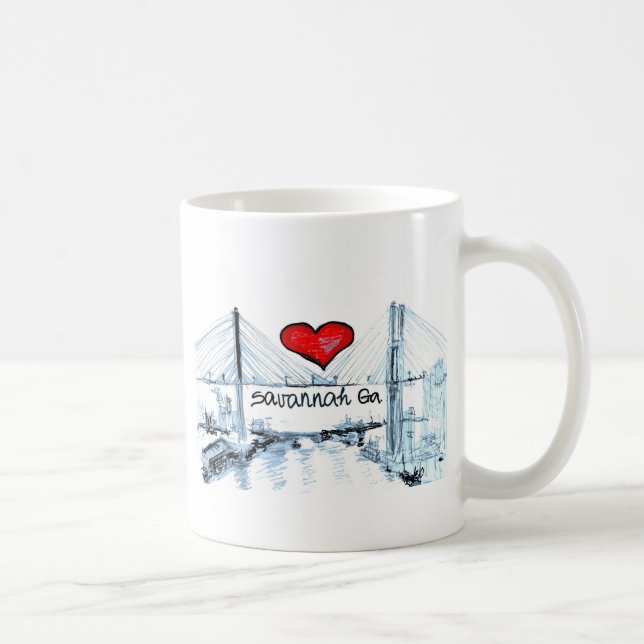 I love Savannah Ga Coffee Mug (Right)