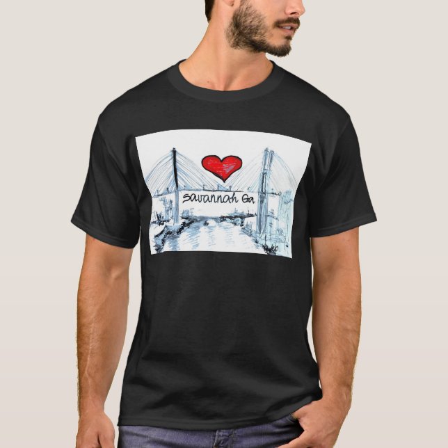 I love Savannah Ga T-Shirt (Front)