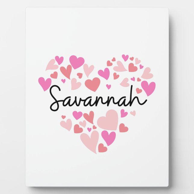 I love Savannah Plaque (Front)