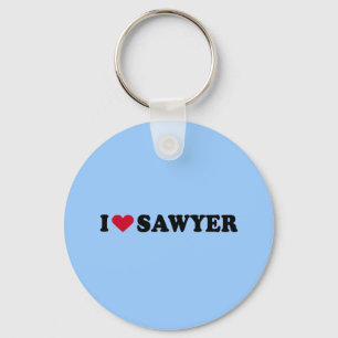 I LOVE SAWYER KEY RING