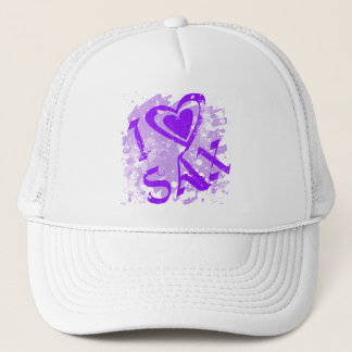 I LOVE SAX TRUCKER HAT