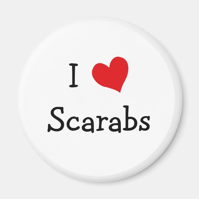 I Love Scarabs Magnet (Front)