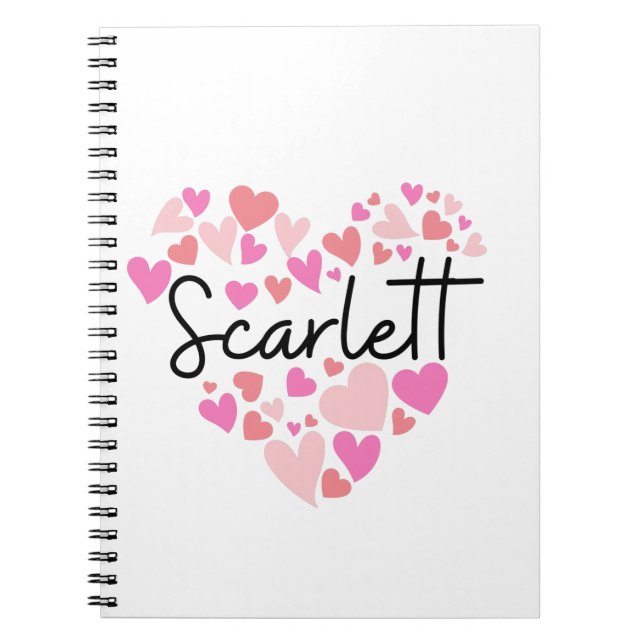 I love Scarlett Notebook (Front)