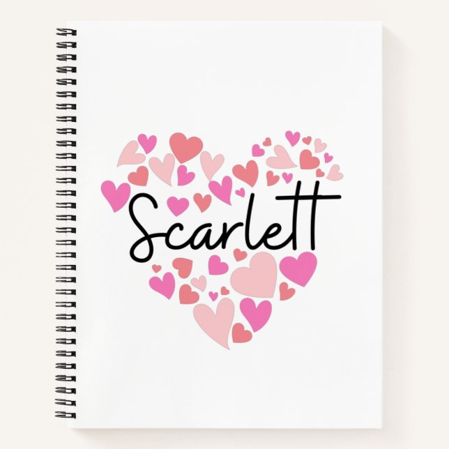 I love Scarlett Notebook (Front)