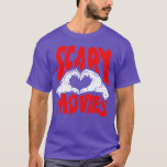 I Love Scary Movies T-Shirt<br><div class="desc">I Love Scary Movies .Awesome Great Funny Souvenir Present Matching Family Clothing Couple Outfit Apparel for mum,  dad,  brother,  sister,  wife,  husband,  son,  daughter,  pops,  mama,  papa,  grandpa,  grandma aunt uncle his hers him ladies.</div>