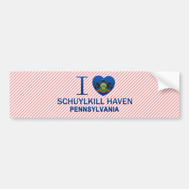 I Love Schuylkill Haven, PA Bumper Sticker (Front)