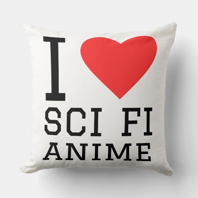 I love sci fi anime cushion (Front)