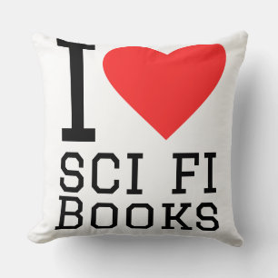 I love sci fi books cushion