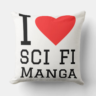 I love sci fi manga  cushion