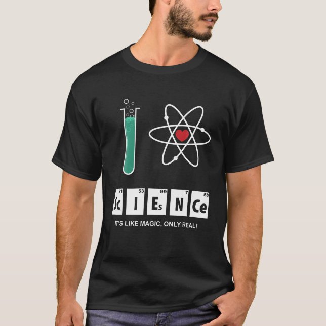 I Love Science Atomic Whirl T-Shirt (Front)