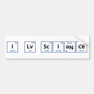 I Love Science Bumper Sticker