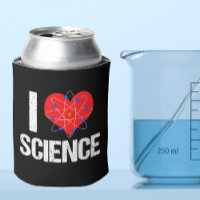 I Love Science Cool Scientist Atom Model Black