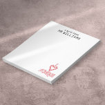 I LOVE SCIENCE Custom Name Notepad<br><div class="desc">Add your name and message. A cool,  trendy and fun science-inspired design. The perfect gift for all scientists,  science teachers,  lab technicians,  science students,  and any science geek in your life (including you)! Designed by Thisisnotme©</div>