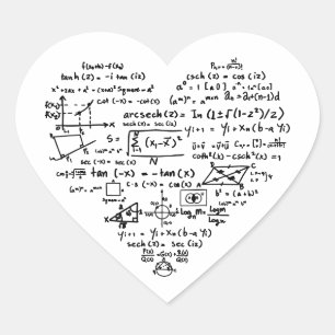 I Love Science Cute Science Lover Heart Sticker