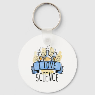 I Love Science  Key Ring