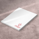 I Love Science Modern Fun Notepad<br><div class="desc">A cool,  trendy and fun science-inspired design. The perfect gift for all scientists,  science teachers,  lab technicians,  science students,  and any science geek in your life (including you)! Designed by Thisisnotme©</div>